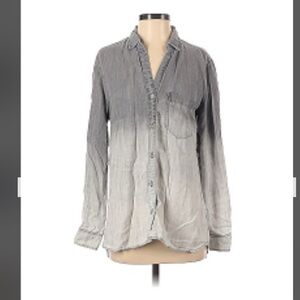 Cloth & Stone ombré Charcoal Button-Up Shirt